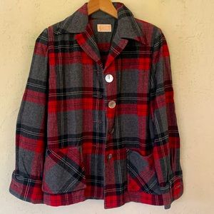 Pendleton Flannel Vintage Gold Tag 100% Virgin Wool M